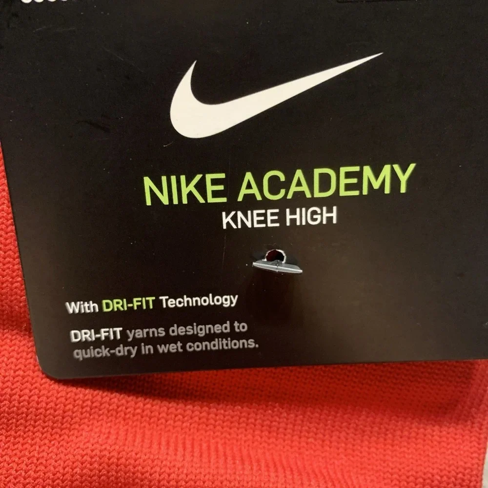 Nike Academy Knee High Soccer Socks Red Size YTH 3Y- 5Y New WT- (Womens Sz-4/6)